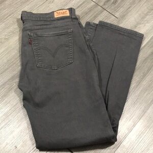 Levi’s 512 Perfectly Slimming Skinny Gray Jeans size 14M
